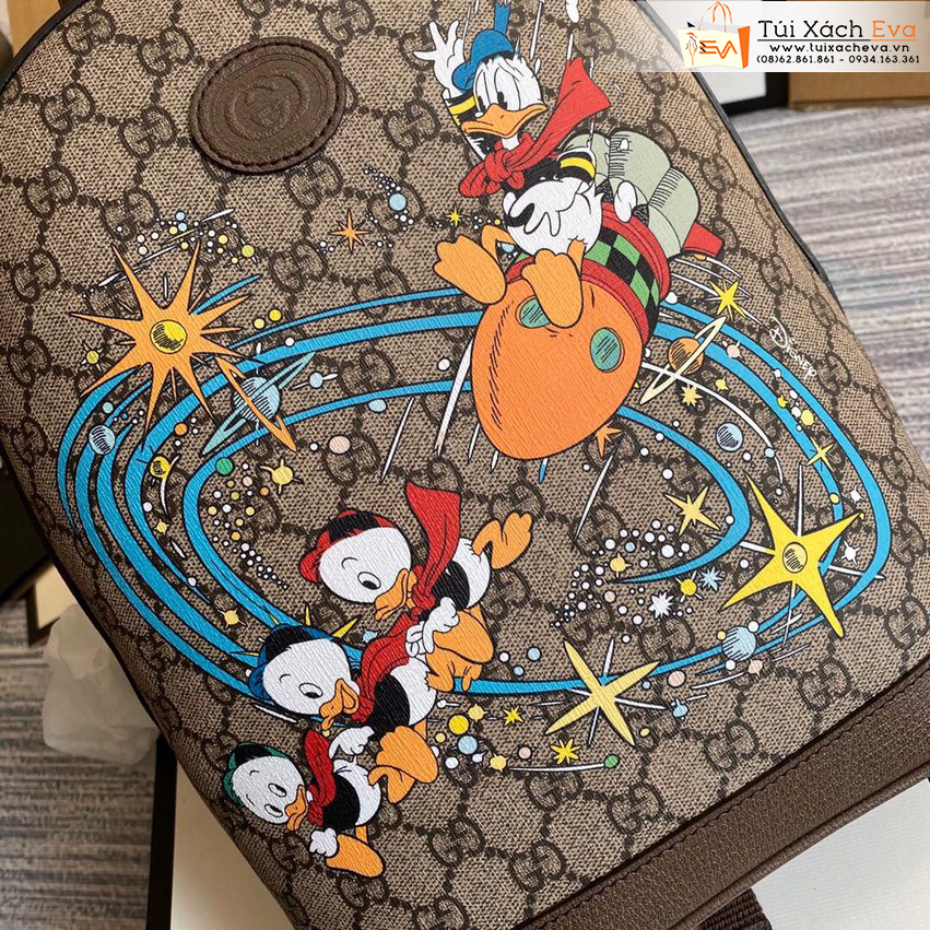 Balo Gucci Disney Donald Duck Bag Siêu Cấp Màu Nâu Đẹp M552884.